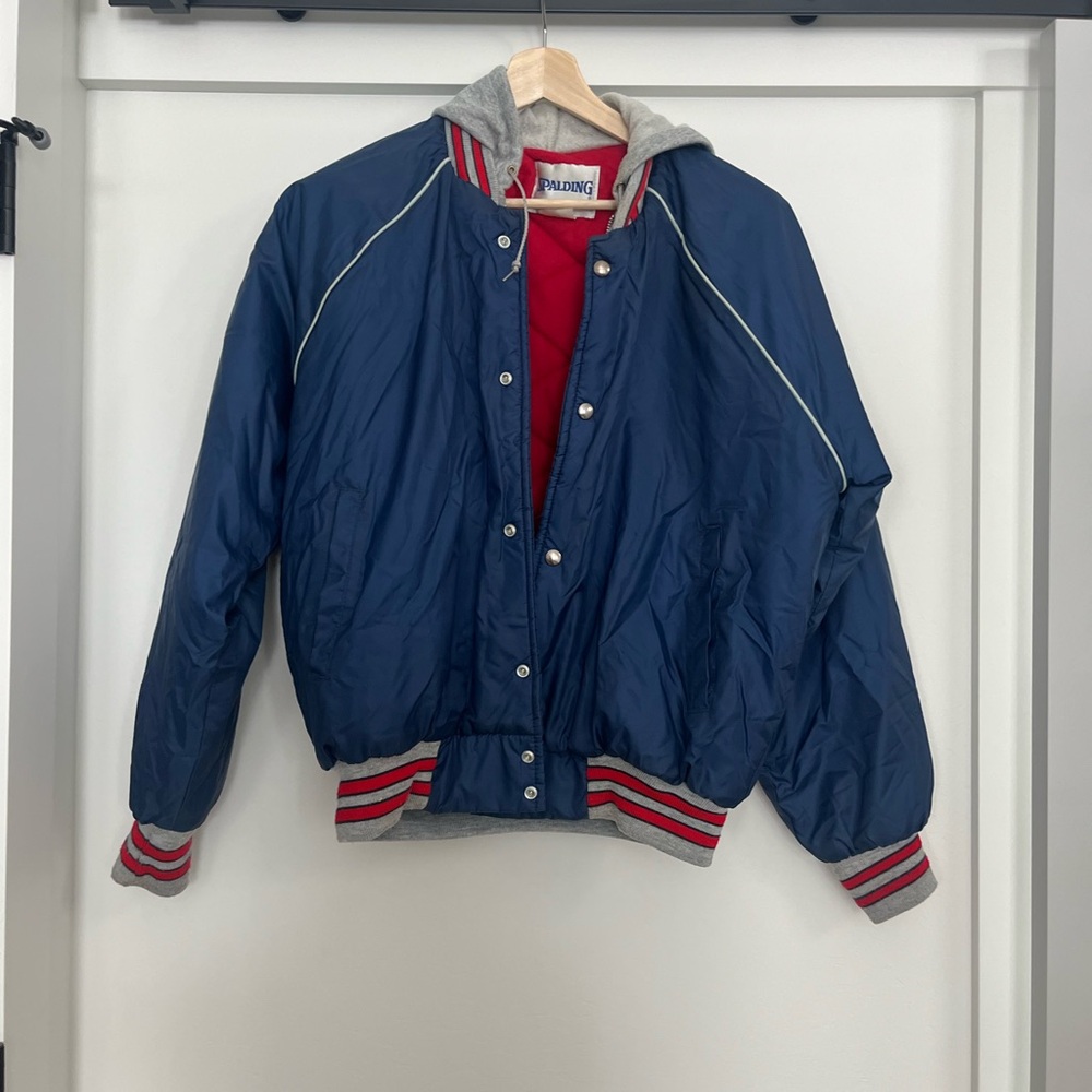 Spalding Performance Jacket - Red and Gray